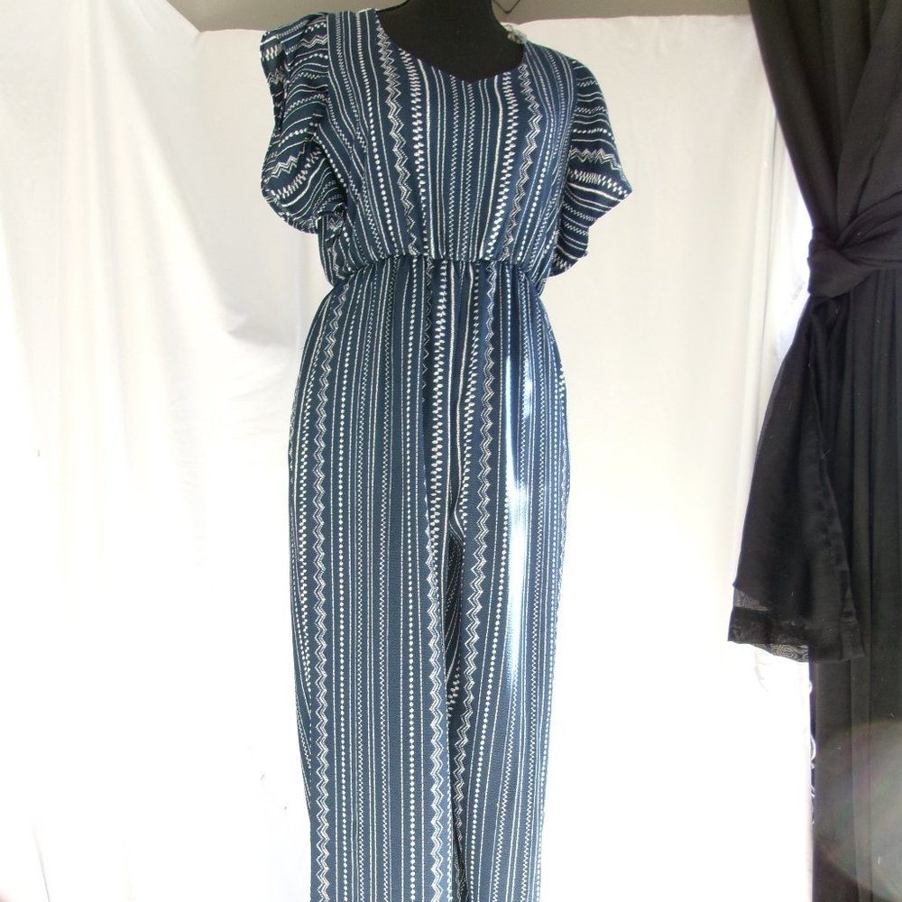 Crystal Sky blue jump suit, size small